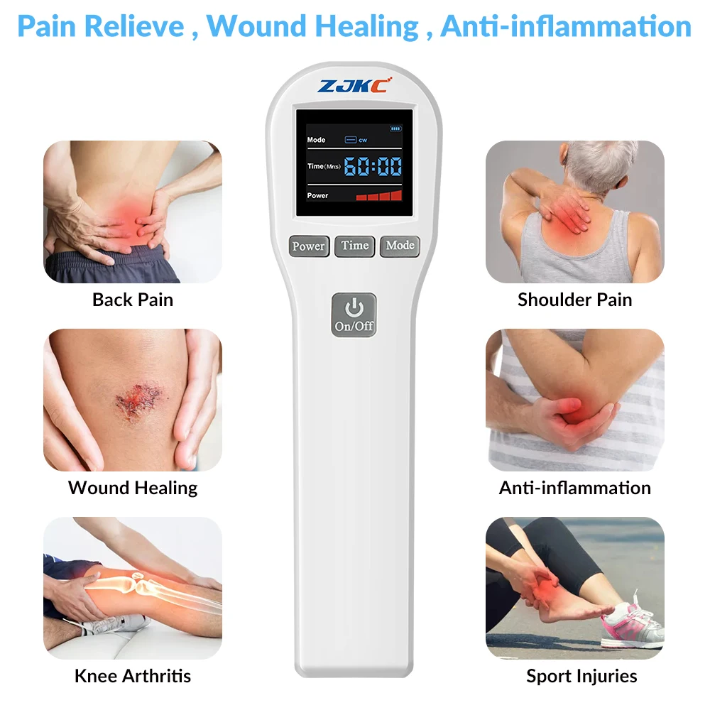 880mW Home Use Pain Relief Machine for Human And Pets Portable Red Light Cold Laser Physiotherapy Wound Healing & Arthritis