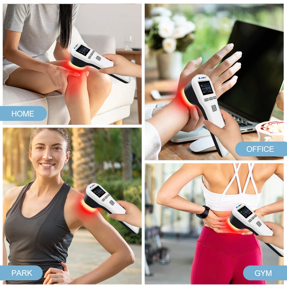 880mW Home Use Pain Relief Machine for Human And Pets Portable Red Light Cold Laser Physiotherapy Wound Healing & Arthritis