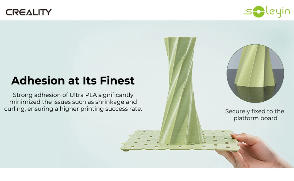 3/5/10 PCS Creality Soleyin Ultra PLA 1.75mm 3D Printer Filament Hi-Strength Low-Shrink Eco-Friendly for Creality K1 MAX/ K1C