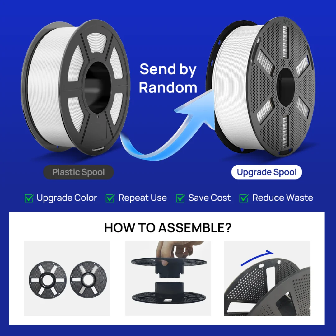 JAYO 5.5KG 3D PETG / High Speed Matte PETG / PLA Classic Printer Filament 1.75mm 3D Printer Filament Neatly Wound PETG for 3D