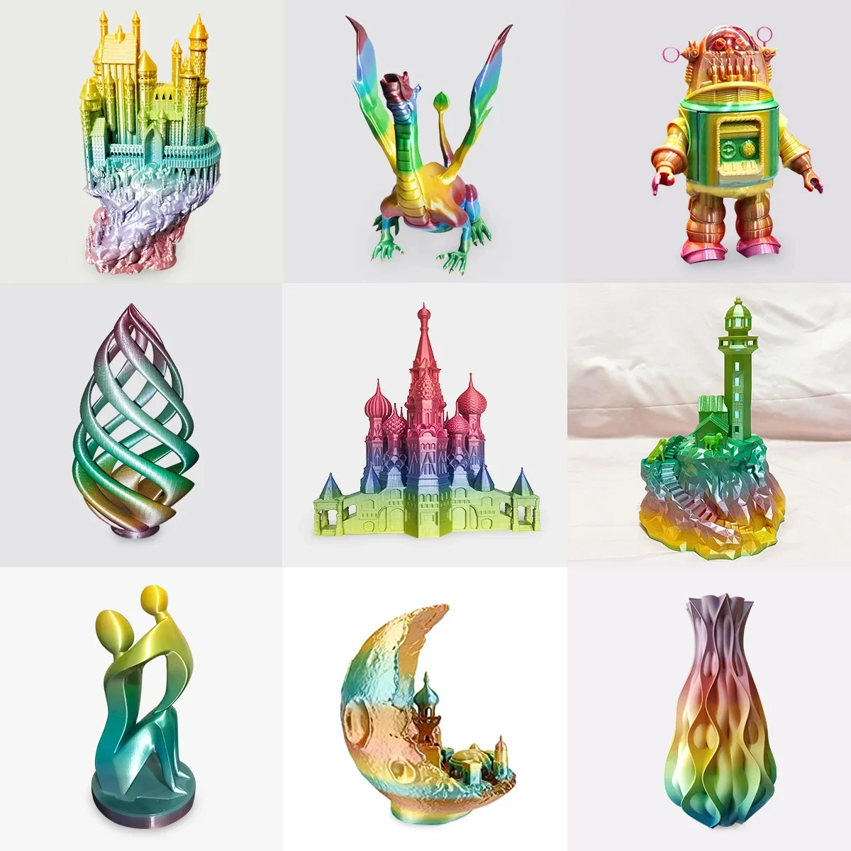 JAYO 5Rolls PETG PLA HSMPETG PLA PLUS PLA META High Speed matte PLA 1.75mm Materials for 100% No Bubble &FDM for 3D Printing