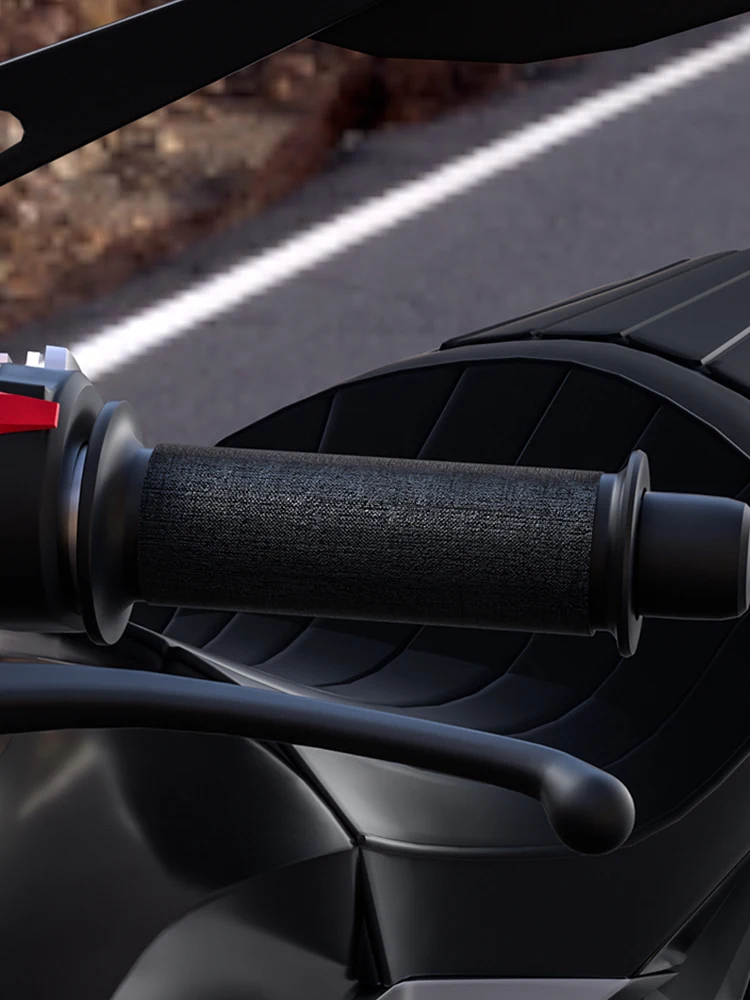 Motorbike Handle Handlebar Warmer 12V Heated Motorcycle Handlebar Grips Waterproof Bicycle Grips Heating Pad 3 Gear Temperature