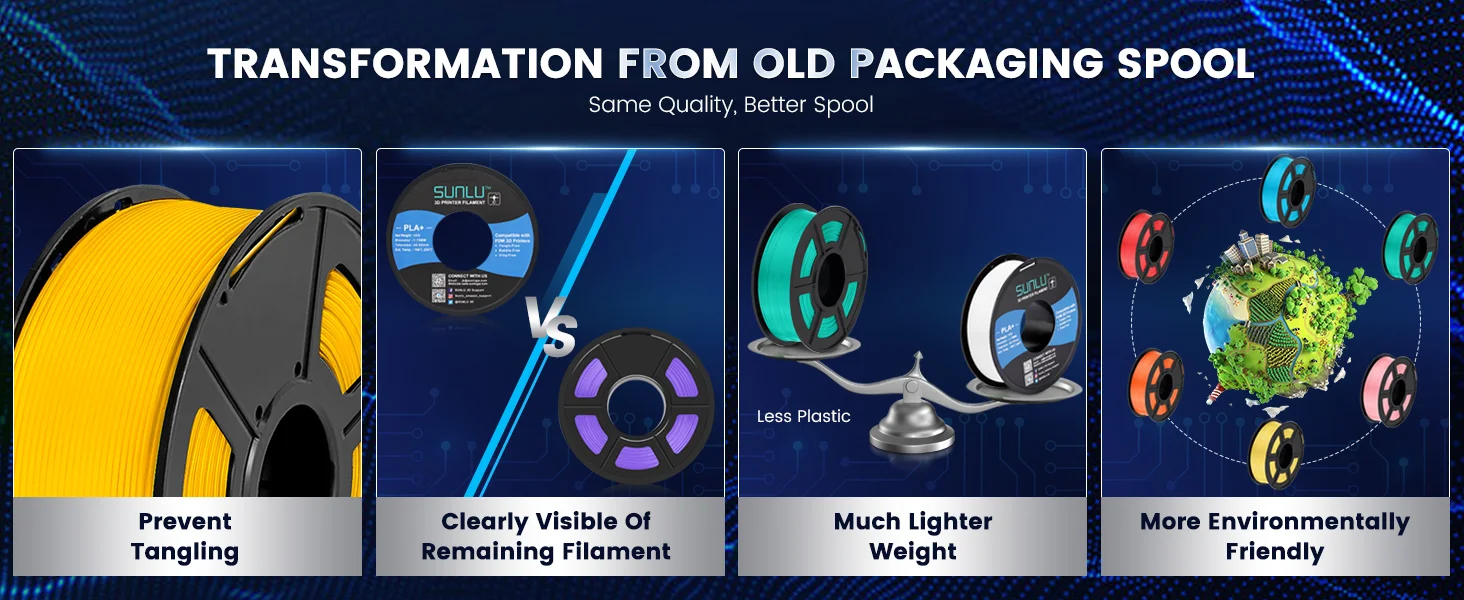 JAYO 3D PETG / PLA Plus / PLA Matte Printer Filament 1.75mm 3D Print Range High Flow Speedy PETG 3D Printer Filament For 3D