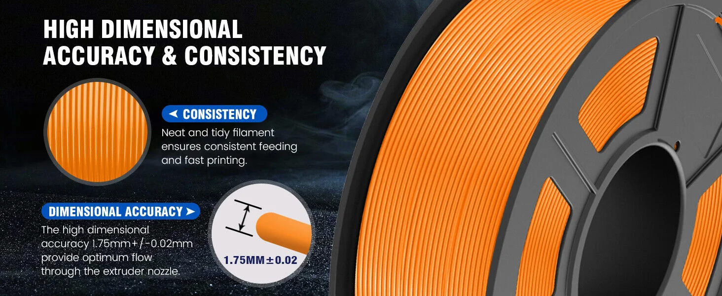 JAYO 3D PETG / PLA Plus / PLA Matte Printer Filament 1.75mm 3D Print Range High Flow Speedy PETG 3D Printer Filament For 3D