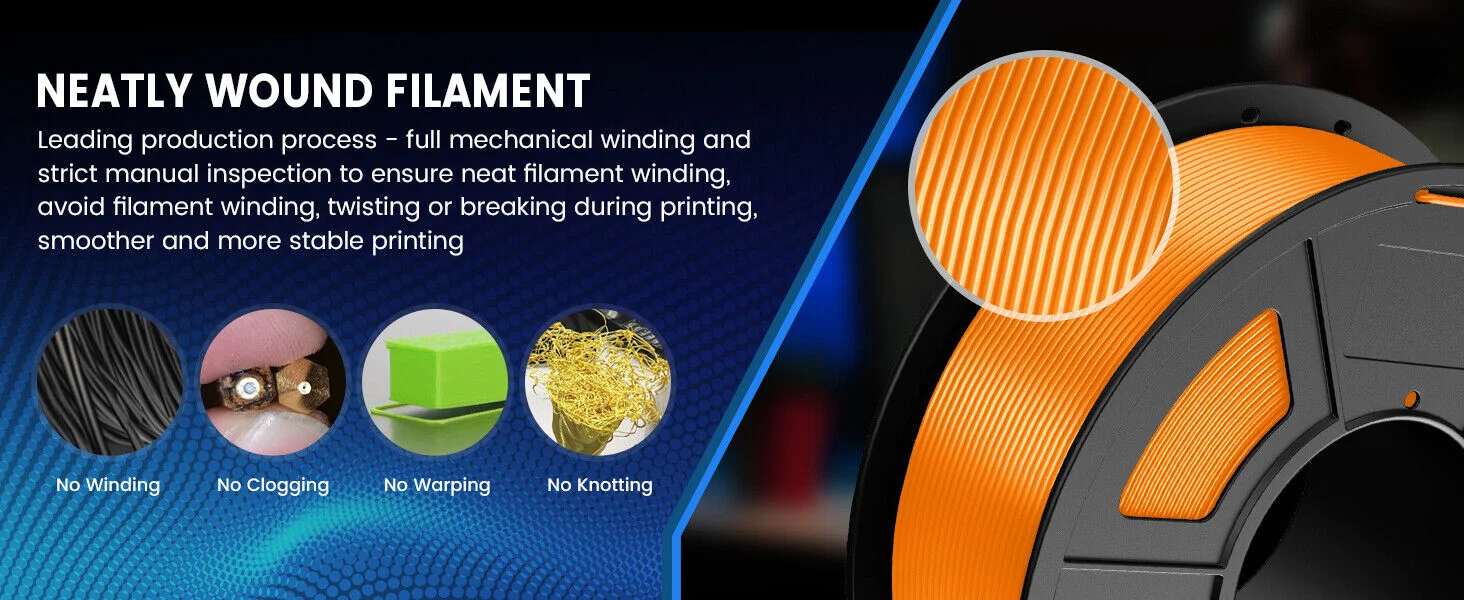 JAYO 3D PETG / PLA Plus / PLA Matte Printer Filament 1.75mm 3D Print Range High Flow Speedy PETG 3D Printer Filament For 3D