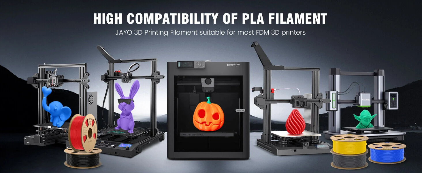JAYO 3D PETG / PLA Plus / PLA Matte Printer Filament 1.75mm 3D Print Range High Flow Speedy PETG 3D Printer Filament For 3D