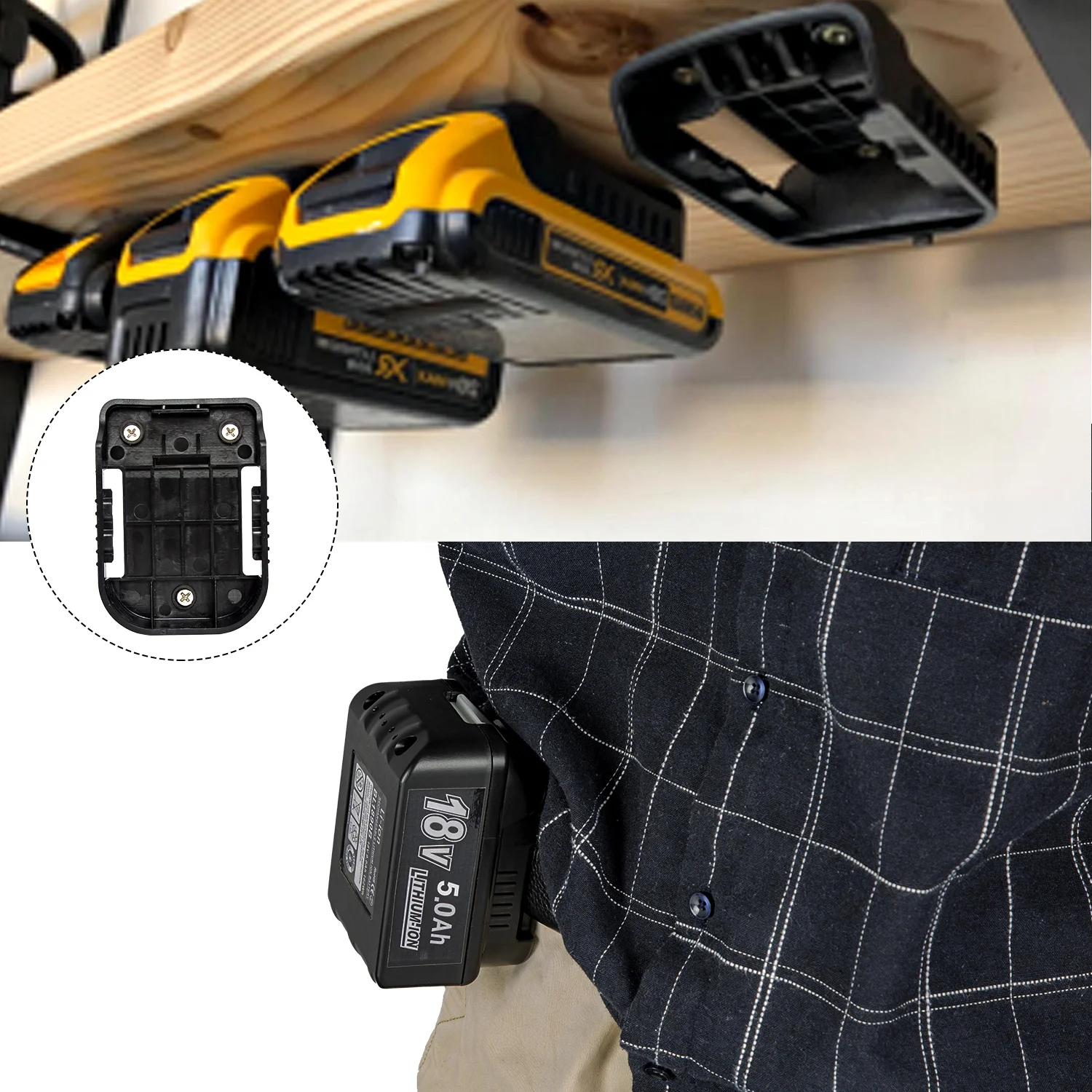 1Pc For Makita 18V With USB With Type-C Battery Holder For Makita Battery BL1840 BL1850 BL1860 Charger Adapter Fast Charging