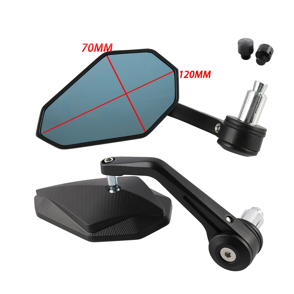 Universal 7/8"Motorcycle Bar End Rearview Mirror Side Mirrors For DUKE250 DUKE390 Suzuki Yamaha MT03 Motorcycle Accessories