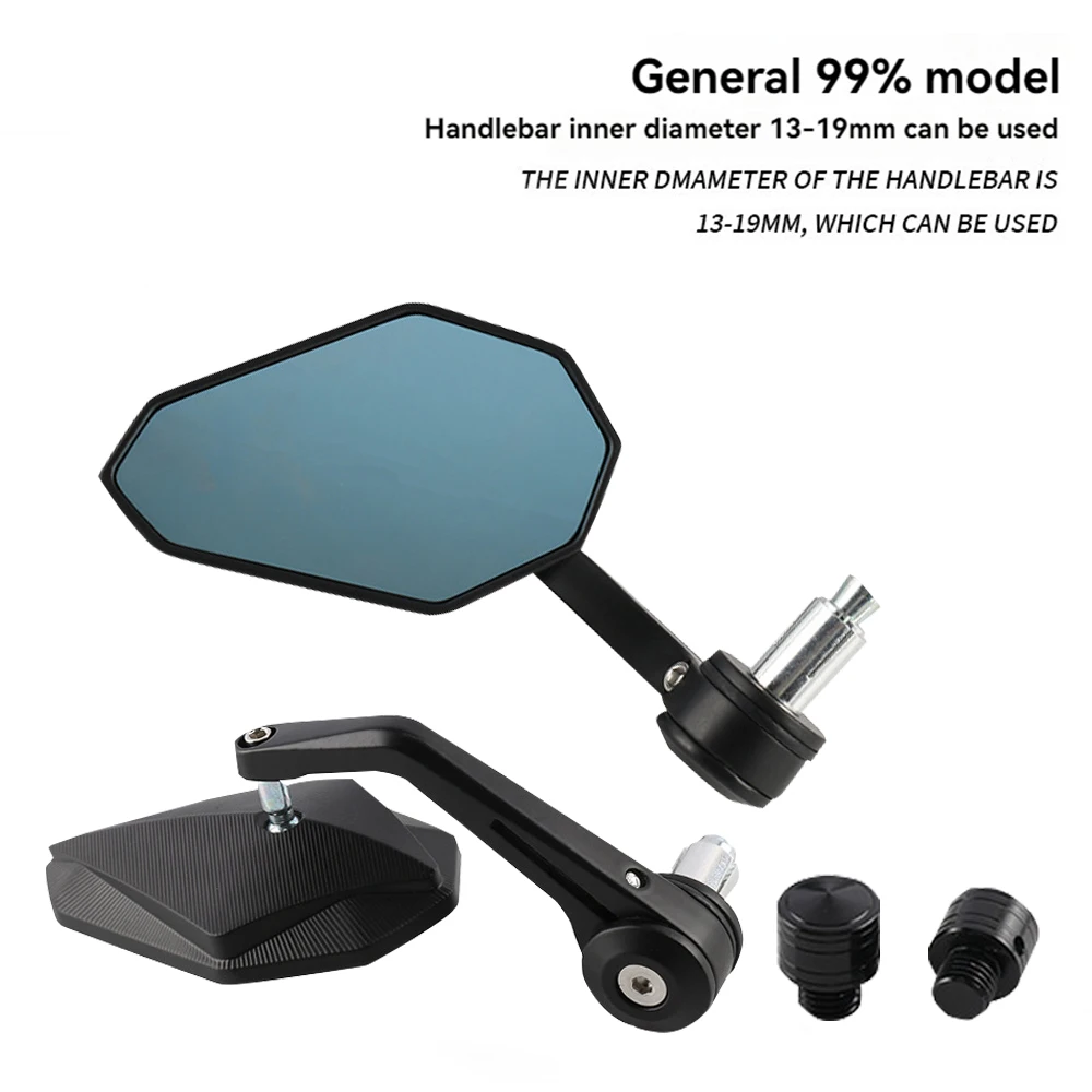 Universal 7/8"Motorcycle Bar End Rearview Mirror Side Mirrors For DUKE250 DUKE390 Suzuki Yamaha MT03 Motorcycle Accessories