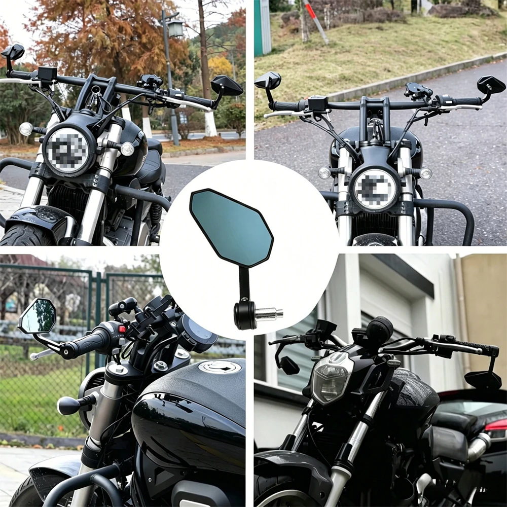 Universal 7/8"Motorcycle Bar End Rearview Mirror Side Mirrors For DUKE250 DUKE390 Suzuki Yamaha MT03 Motorcycle Accessories