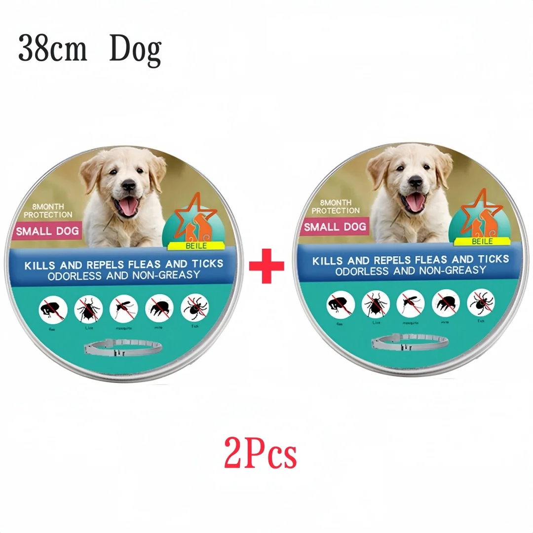 Extendable Pet Dogs Flea Collar Antiparasitic Calming Necklace Personalized Anti-Flea and Tick Mosquito for Big Dog Puppy Cat