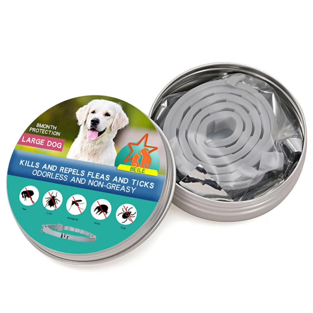 Extendable Pet Dogs Flea Collar Antiparasitic Calming Necklace Personalized Anti-Flea and Tick Mosquito for Big Dog Puppy Cat