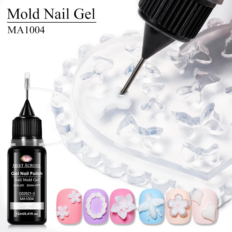 2pcs 12ml 3D Mold Nail Gel Nail Modeling Gel Nail Polish DIY for Flower Butterfly Design Soak Off UV Gel Varnish Nail Supplies