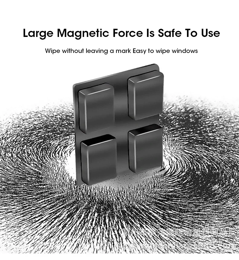 Dual Sided Magnetic Glass Cleaner High Rise Window Wiper With Automatic Drainage System For Home Office Multi Surface Cleaning