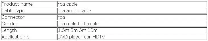 RCA 1m 3m 5m 1 RCA Male to 1 RCA Female Audio Video Extension Coaxial Cable for HDTV