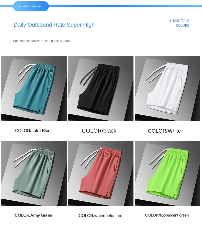 Running Shorts Summer Gym Sportswear Men Jogging Outdoor Sports Shorts Fitness Man Quick Dry Breathable Pants Male Clothing