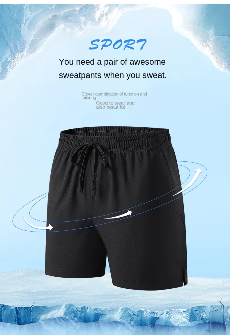 Running Shorts Summer Gym Sportswear Men Jogging Outdoor Sports Shorts Fitness Man Quick Dry Breathable Pants Male Clothing