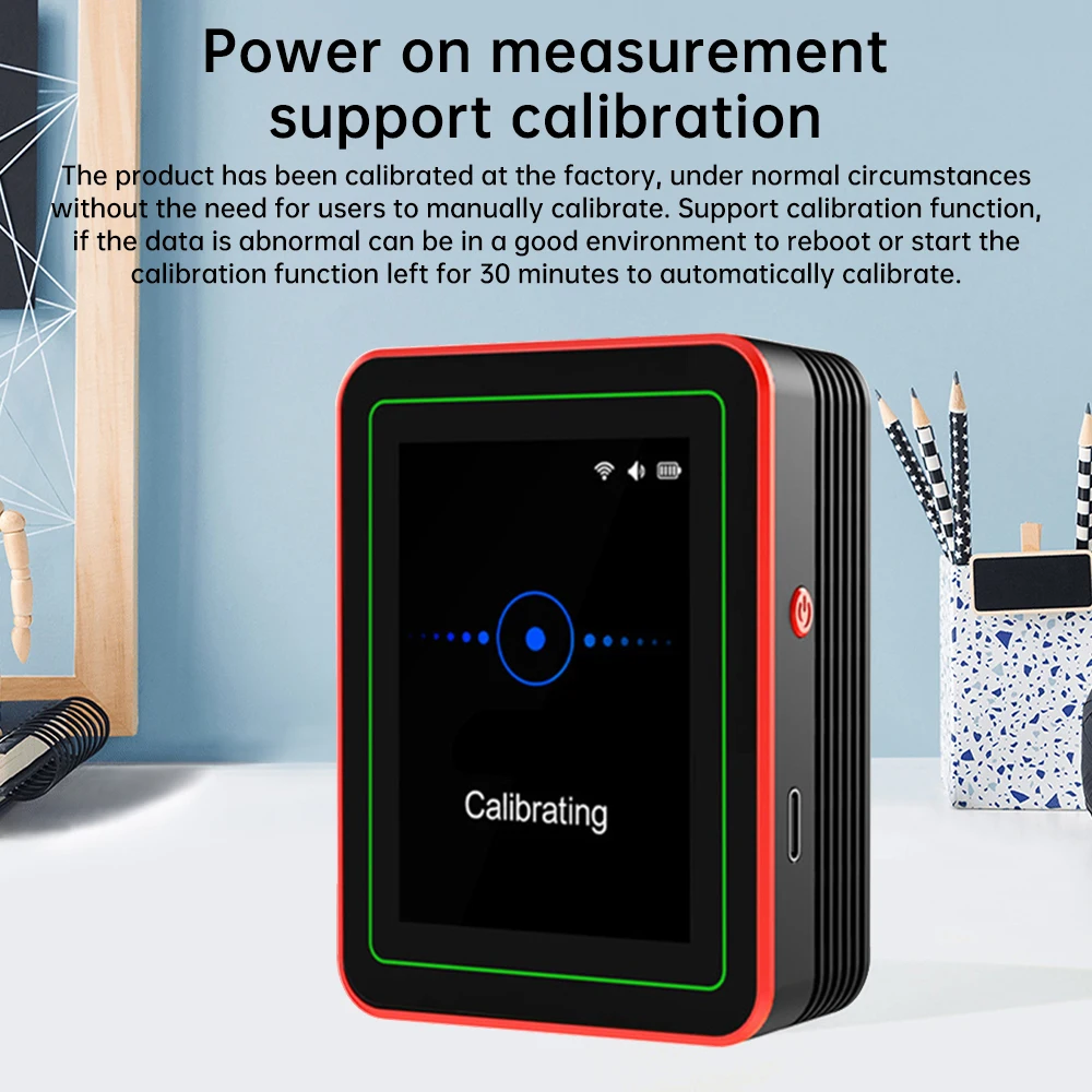 Multifunctional Digital Air Quality Monitor CO2 CO TVOC HCHO PM Meter Digital Temperature Humidity Tester Home Air Detector
