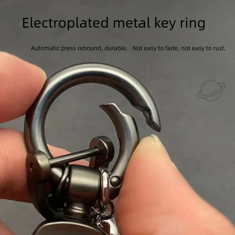Carbon Fiber Rope Car Keychain Men Women Luxury Key Chain Holder Key Strap Pendant Keyring Horseshoe Buckle Business Gift