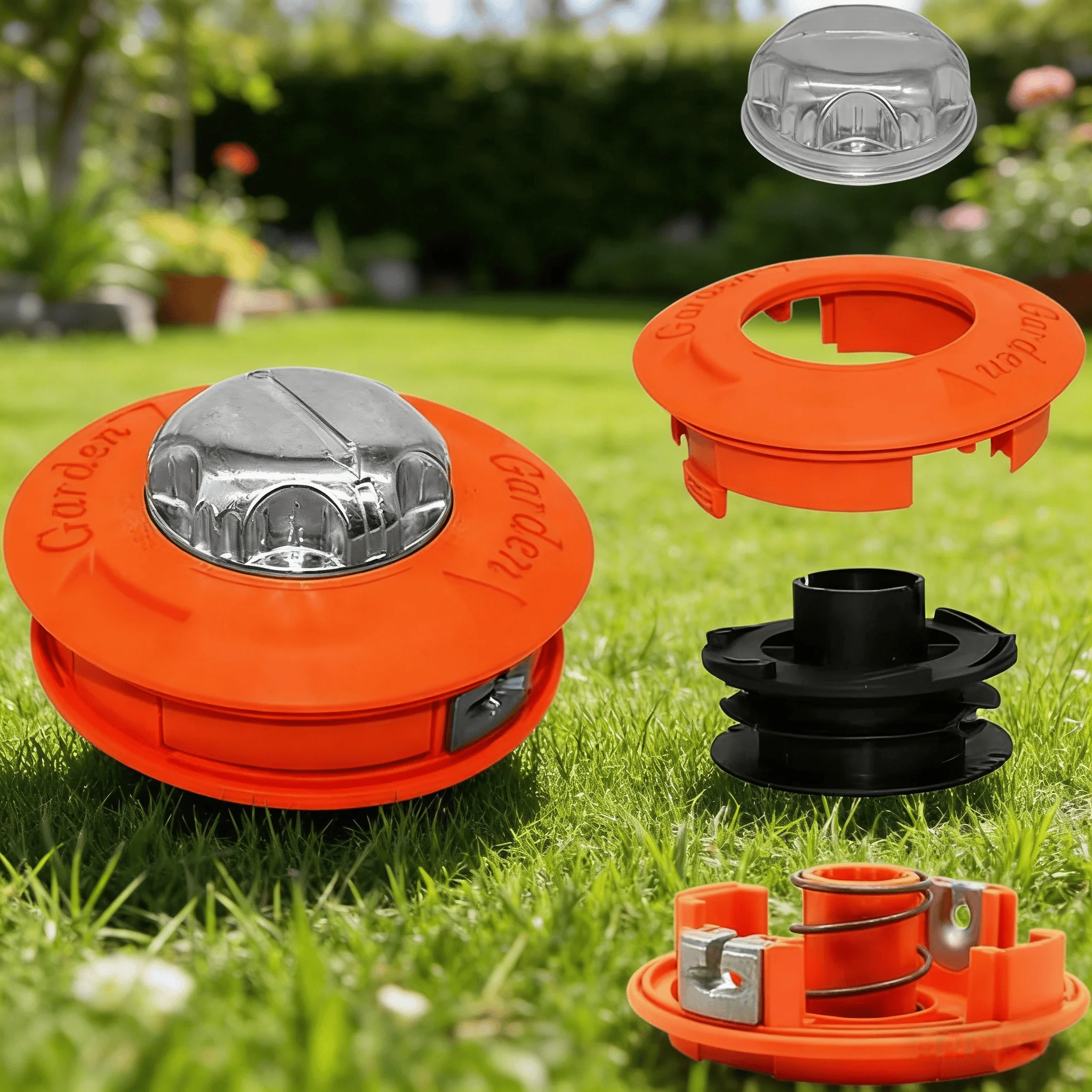 Automatic Grass Trimmer Head for Garden Machinery Brush Cutter, Universal Fit String Trimmer Replacement Bump Head