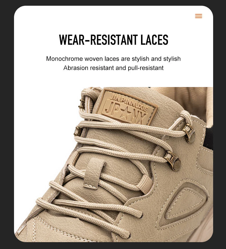 Men Work Shoes Steel Toe Cap Safety Boots European Standard Anti-smash Anti-puncture Men Shoes Light Waterproof Safety Shoes