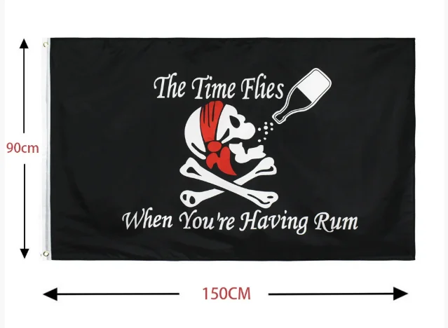 New One Piece 90*150cm Polyester Flag, Monkey D. Luffy Straw Hat Pirates Skull Banner, Decorative Trumpet Flag