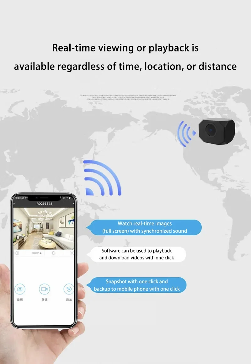 2026 New 1080P HD Mini Camera WiFi Security Camera Remote Monitoring HD Night Vision Portable Smart Surveillance Home IP Camera