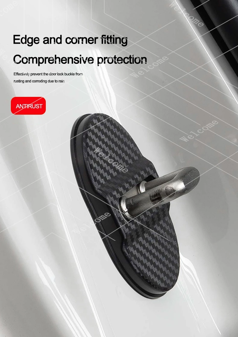Silicone Car Door Lock Buckle Protection Cover Elastic For Seat Cupra Ateca Born Leon IBIZA Raval Formentor Terramar valve core