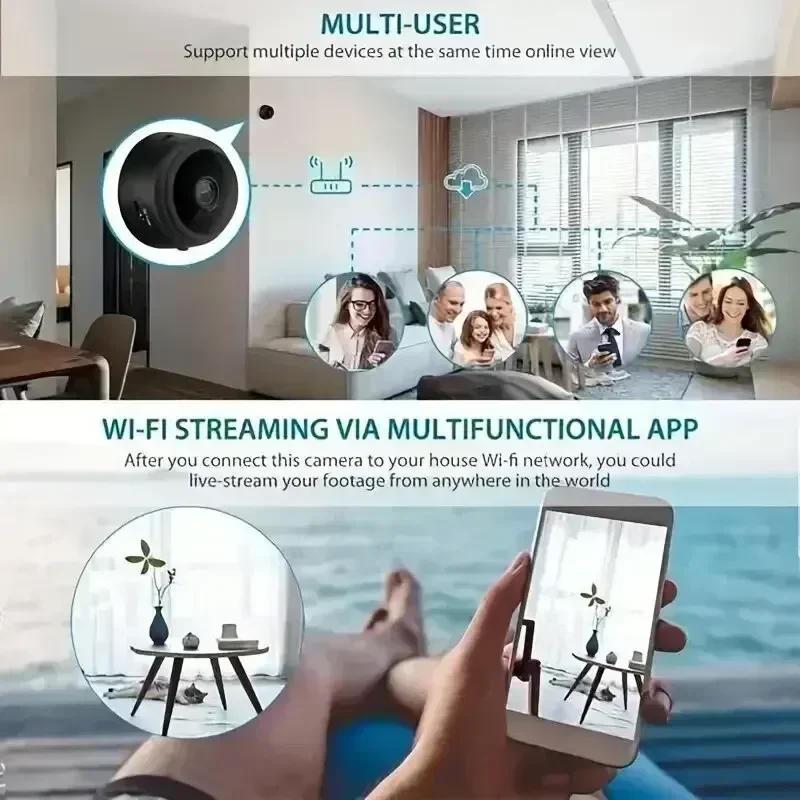 Wireless WiFi Camera 4K HD A9 Mini Video Recorder Camera Security Monitoring Camera Intelligent Home Security For Infants 2026