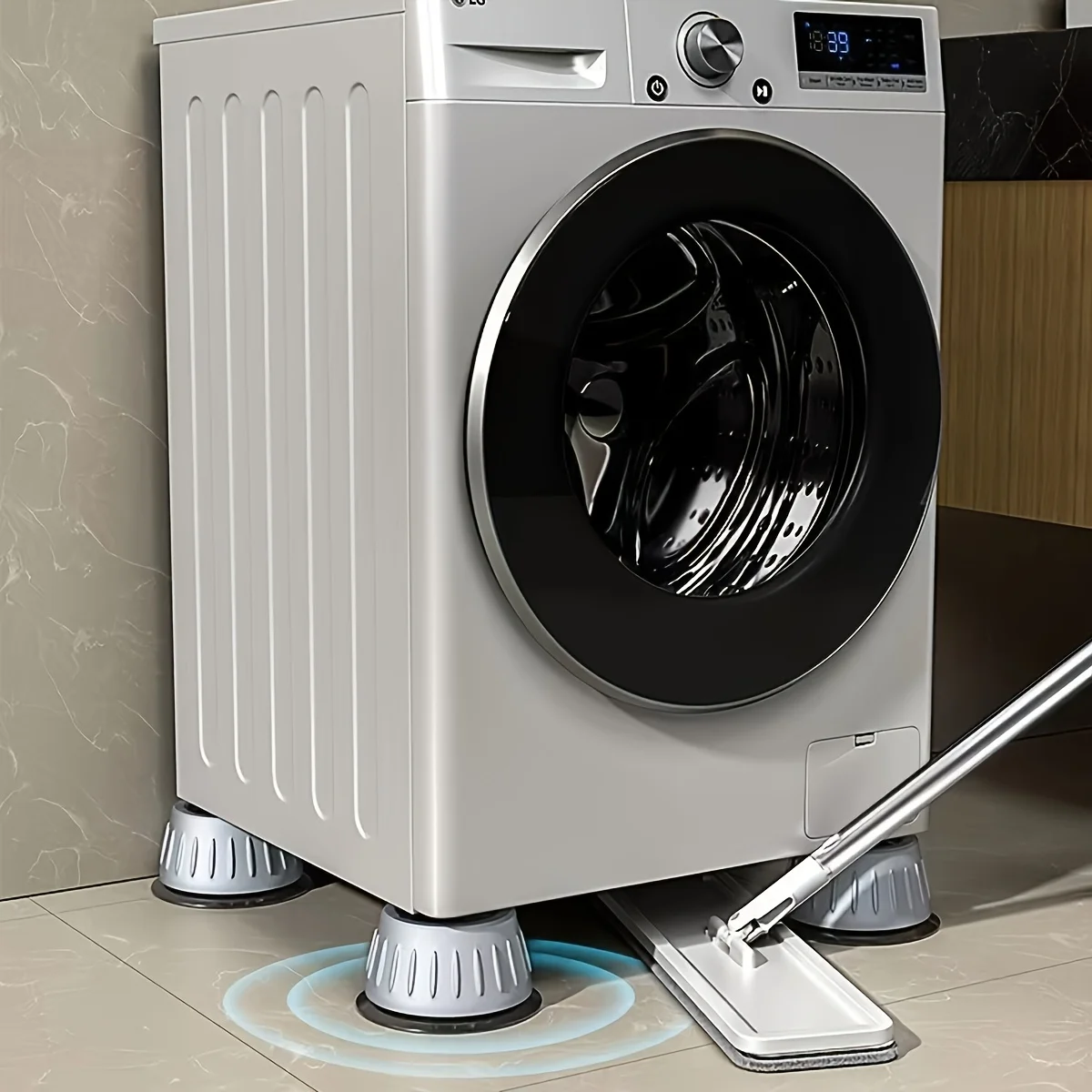 4PCS Anti-Vibration Washing Machine Feet-Suitable for Refrigerators for Anti-Slip Stability,Anti-Slip Base,Sound Dampening Pads
