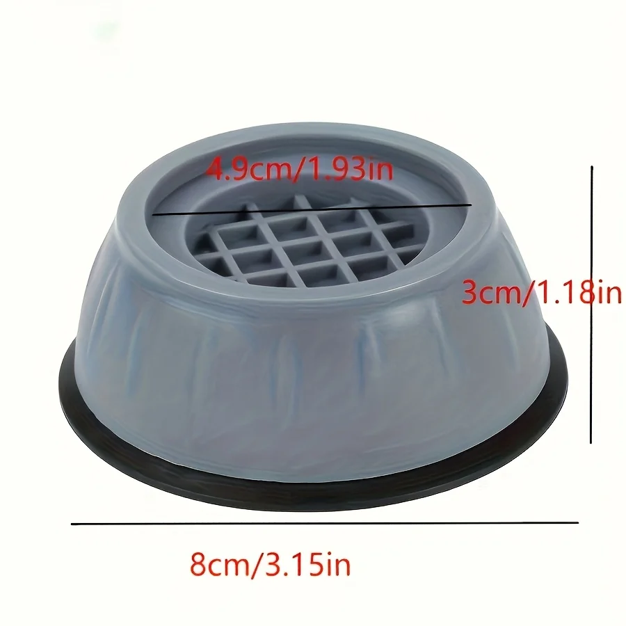 4PCS Anti-Vibration Washing Machine Feet-Suitable for Refrigerators for Anti-Slip Stability,Anti-Slip Base,Sound Dampening Pads