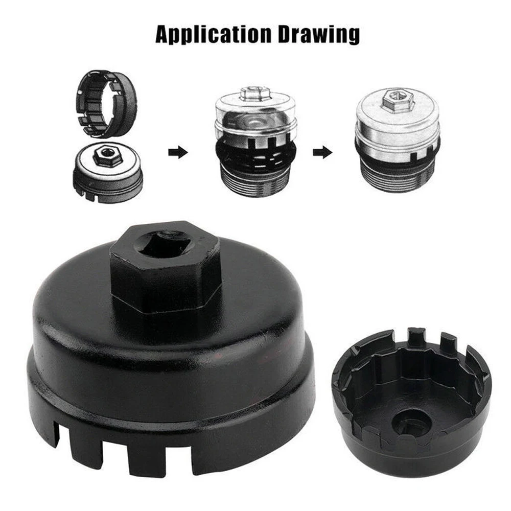Professional Aluminum Oil Filter Wrench Cap Style Tool for Toyota Lexus Engines Universal Car Maintenance Repair Accessory