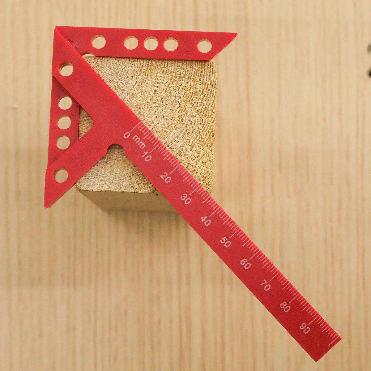 Precision Plastic/Aluminum Alloy Center Finder & Line Gauge with 45/90° Angle Marking Ruler - Woodworking Tool for Carpenters