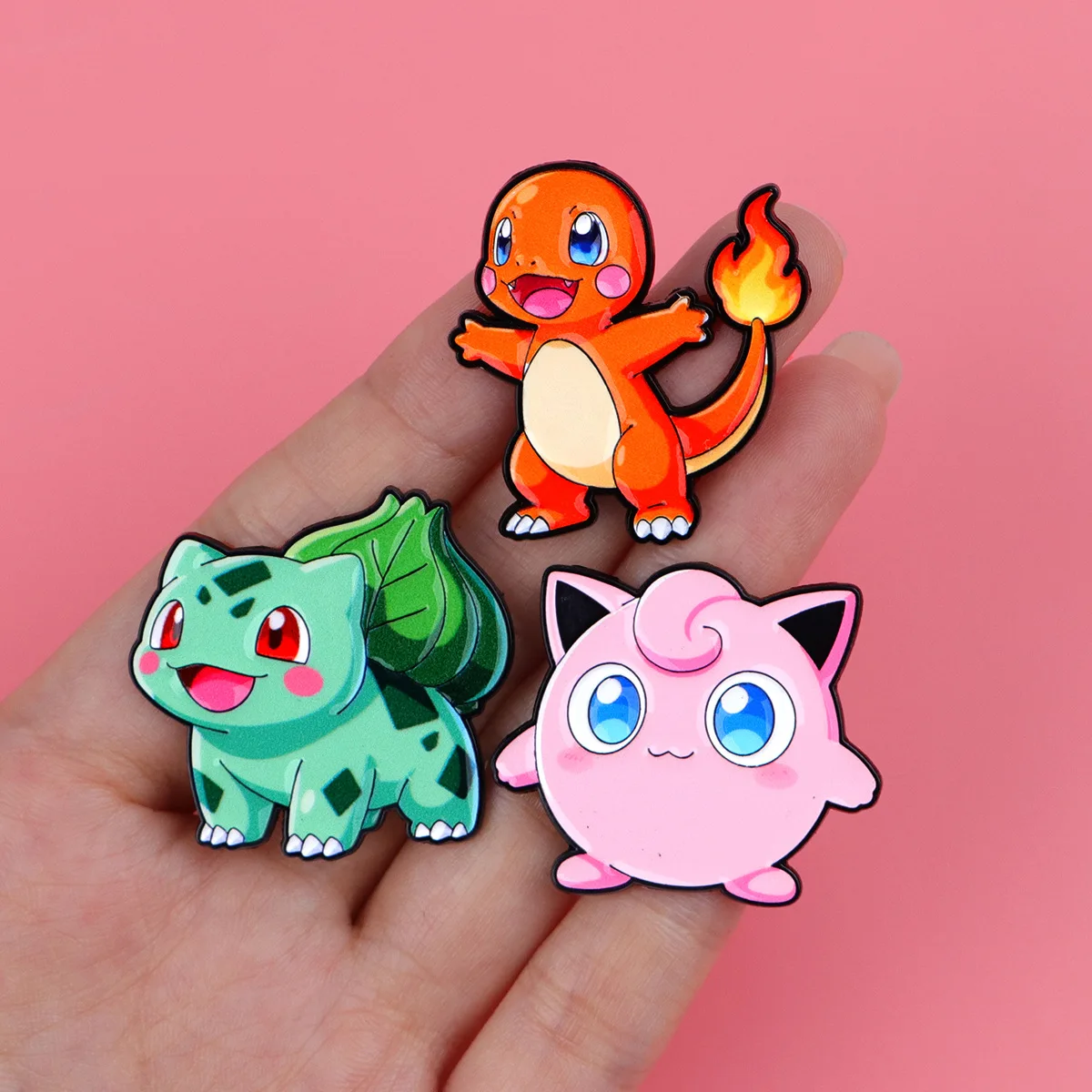 Random 7Pcs Anime Frog Duck Turtle Monsters Enamel Pins Creative Elf Brooch Lapel Badge Cosplay Gift