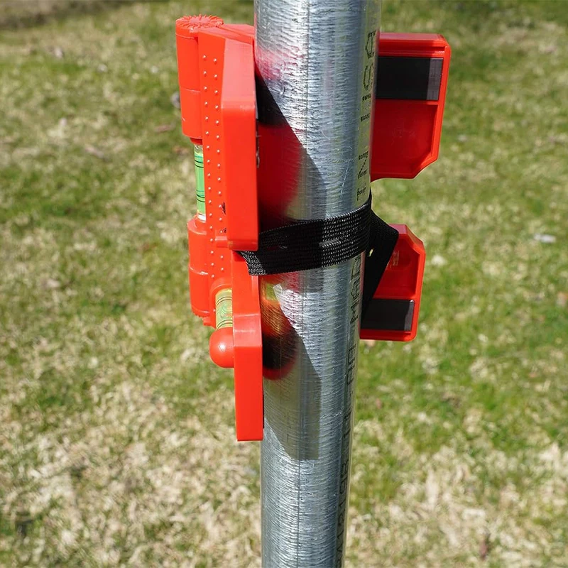 Magnetic Column Level, Adjustable Folding Column Level with Elastic Ring Level, suitable for Pipeline Tree Columns