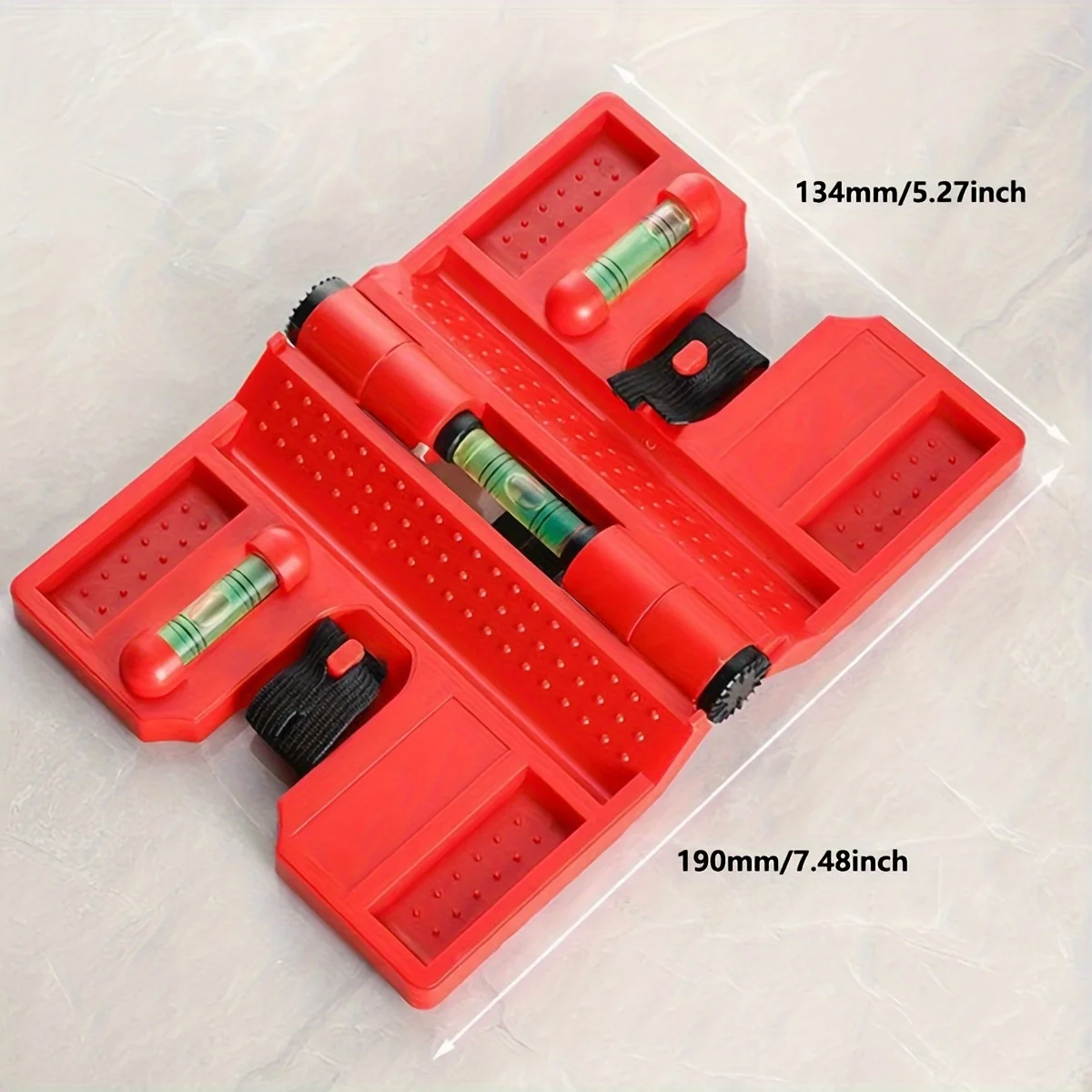 Magnetic Column Level, Adjustable Folding Column Level with Elastic Ring Level, suitable for Pipeline Tree Columns
