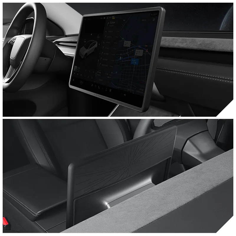 For Tesla Model Y Juniper 2026 Model YL Central Control Display Screen Protector 16-inch Silicone Protective Frame Edge Cover