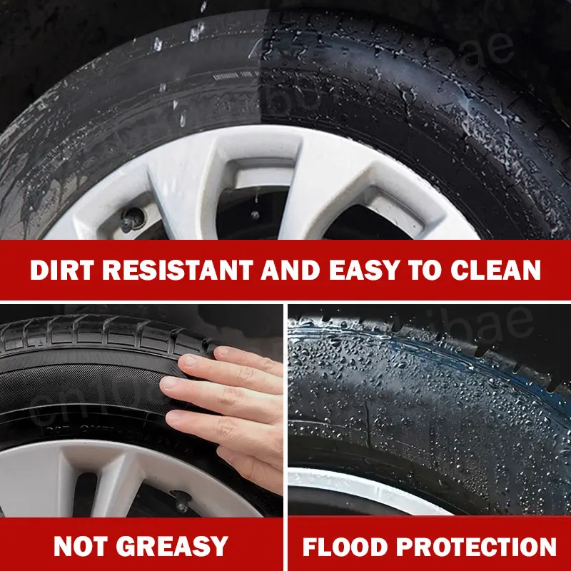 Tire Coating Wax Car Tire Retreading and Film Plating Cream Tire Shine Coating Wax Auto Rubber Parts Shiny Paste Anti-Aging