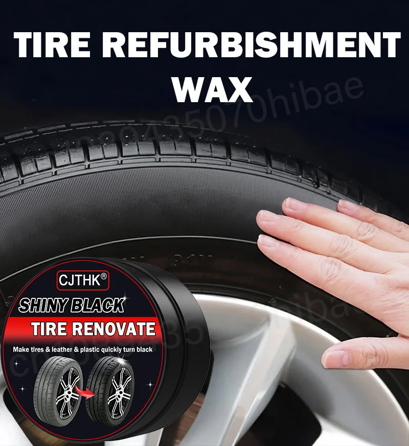 Tire Coating Wax Car Tire Retreading and Film Plating Cream Tire Shine Coating Wax Auto Rubber Parts Shiny Paste Anti-Aging