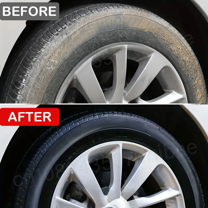 Tire Coating Wax Car Tire Retreading and Film Plating Cream Tire Shine Coating Wax Auto Rubber Parts Shiny Paste Anti-Aging