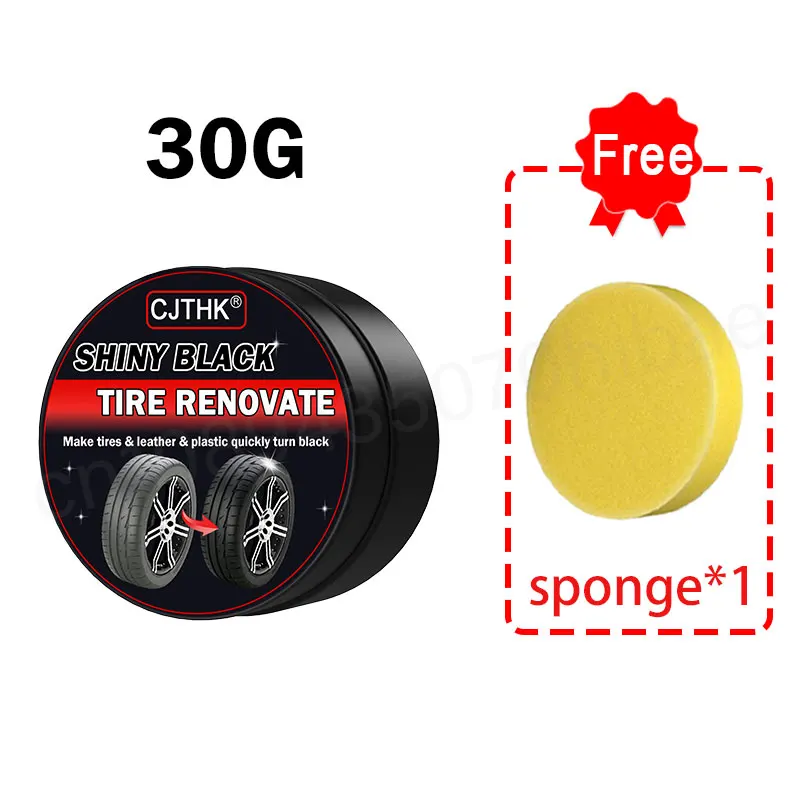 Tire Coating Wax Car Tire Retreading and Film Plating Cream Tire Shine Coating Wax Auto Rubber Parts Shiny Paste Anti-Aging