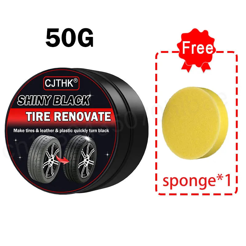Tire Coating Wax Car Tire Retreading and Film Plating Cream Tire Shine Coating Wax Auto Rubber Parts Shiny Paste Anti-Aging