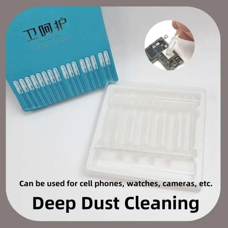 24pcs/bag Camera Lens Cleaner Stick Synthetic Resin Gel for iPhone Android Removes Dust No Damage to Lens or Chip Compact & Safe