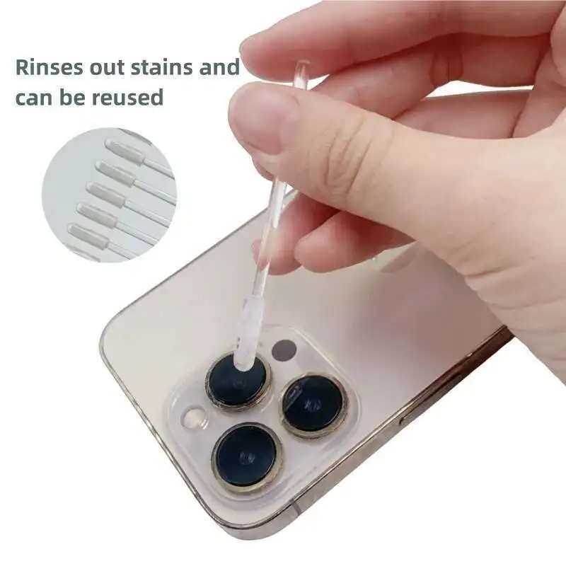 24pcs/bag Camera Lens Cleaner Stick Synthetic Resin Gel for iPhone Android Removes Dust No Damage to Lens or Chip Compact & Safe