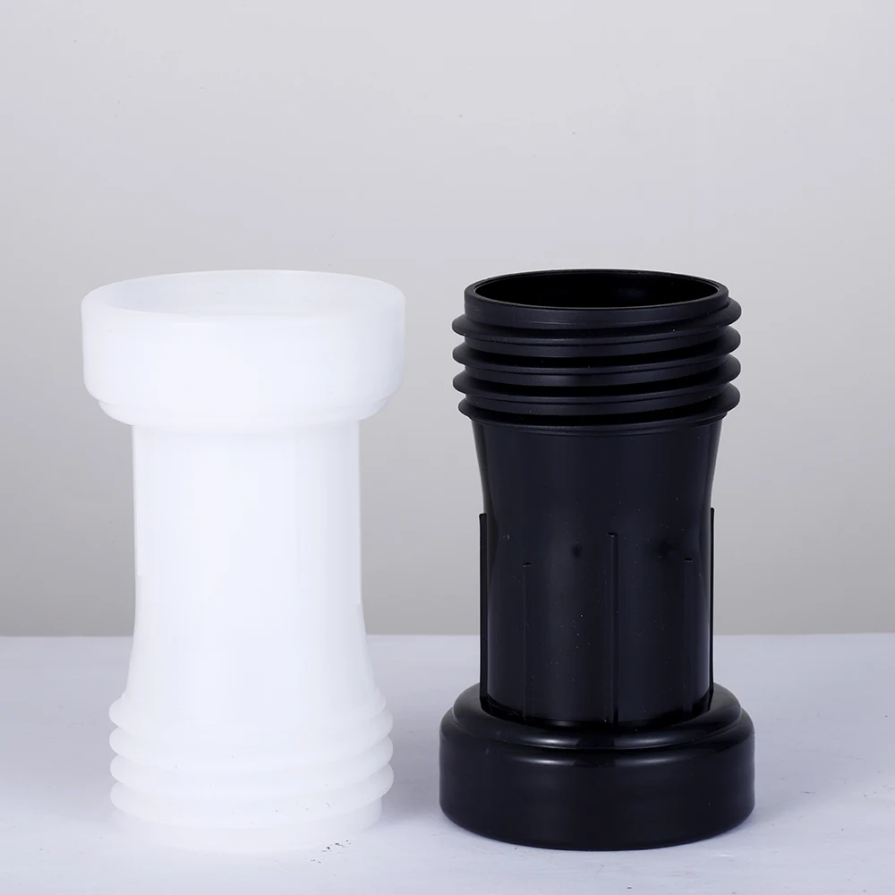 S60*2 IBC Tank Extension Adapter 60mm Coarse Female x Male Plastic Extension Tube for Ton Barrels Water Tank Outlet Connector