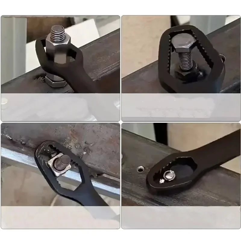 Universal Adjustable Torx Wrench 3-17mm Double-Headed Self-Tightening Glasses Wrench Board for Factory Hand Tools Spanner