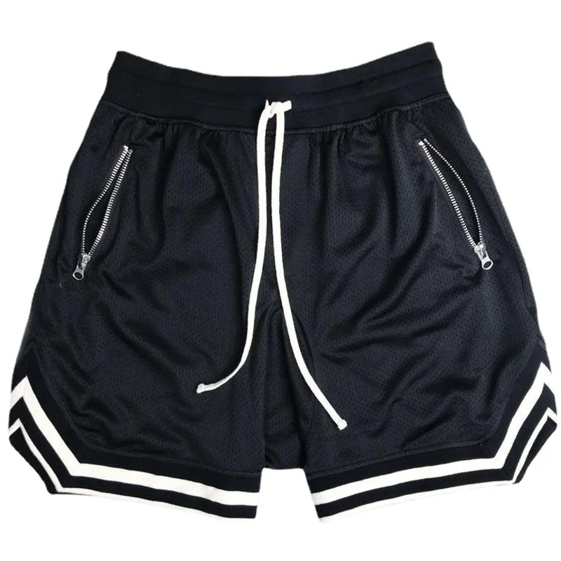 Summer Basketball Men Loose Sport Shorts Quick Drying Mesh Sports Five-point Pants Oversized Sports Shorts