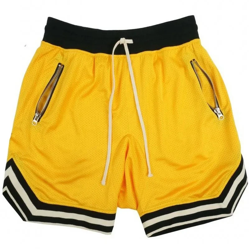Summer Basketball Men Loose Sport Shorts Quick Drying Mesh Sports Five-point Pants Oversized Sports Shorts