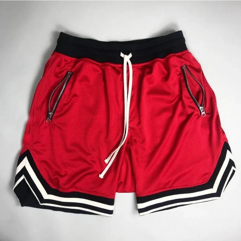 Summer Basketball Men Loose Sport Shorts Quick Drying Mesh Sports Five-point Pants Oversized Sports Shorts