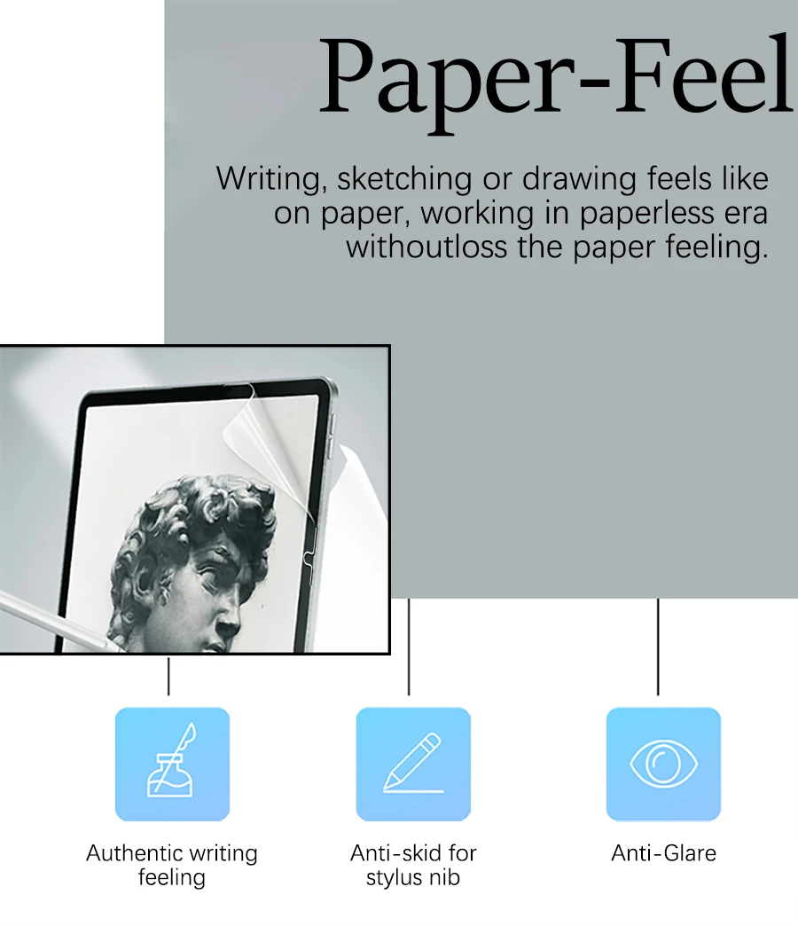 3Pcs Paper Feel Like Screen Protector For Xiaomi Pad 8 Pro 11.2 Film No Glass